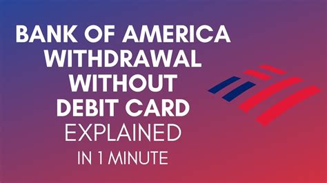 bank of america credit card contactless|withdraw money without atm card.